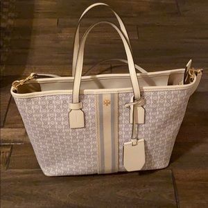 Tory Burch Gemini Canvas Small Tote